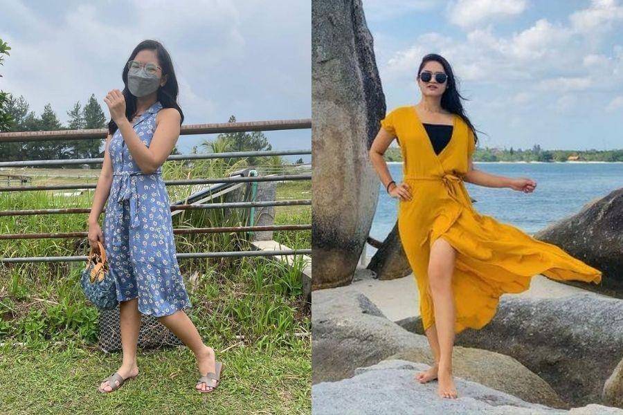 Adu gaya Salshadilla Juwita vs Nadya Indry. (instagram.com/salshaindradjaja / instagram.com/nadyaindry)