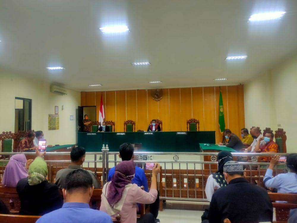 Sidang praperadilan MSA dengan agenda pengucapan putusan hakim di PN Jombang. IDN Times/Zainul Arifin