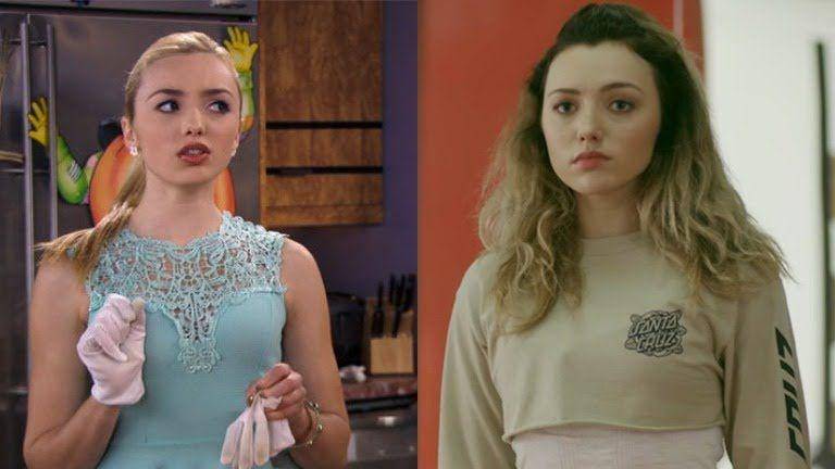 Peyton List dalam Jessie (dok. Disney/Jessie) | Peyton List dalam Cobra Kai (dok. Netflix/Cobra Kai)