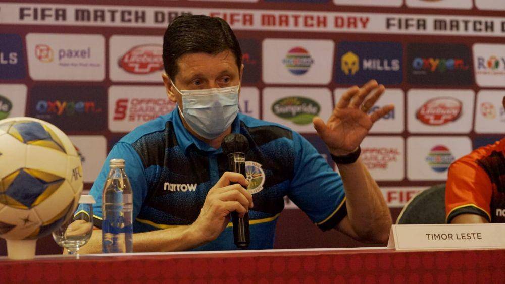 Pelatih Timor Leste, Fabio Maciel mengaku anak asuhnya kalah kualitas dari Timnas Indonesia. (Dok. PSSI)