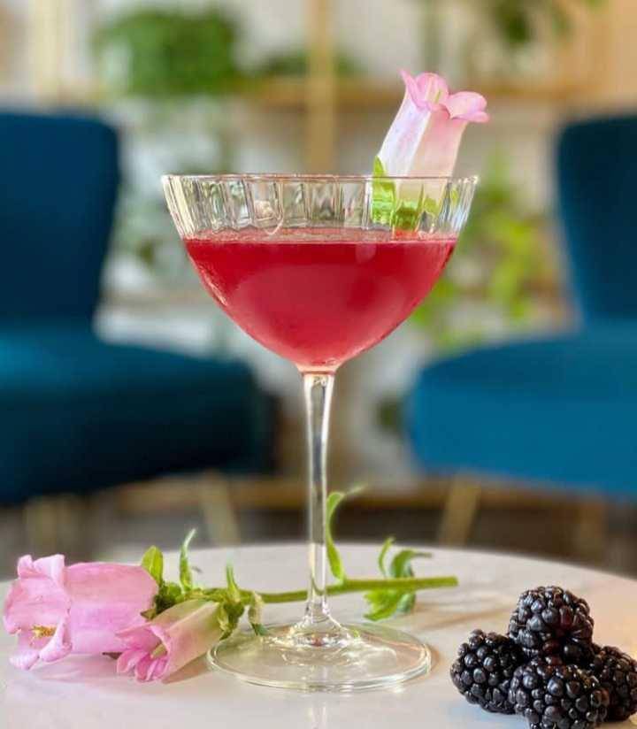blackberry gin gimlet (instagram.com/gingerinandtonic)