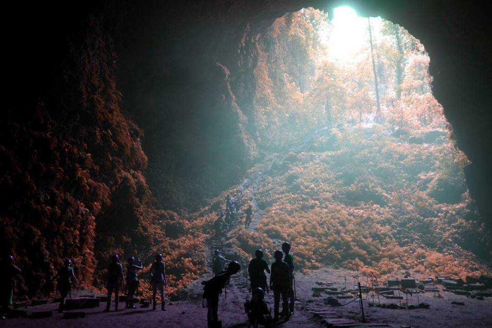 9 Potret Jomblang Cave, Fenomena Goa Vertikal di Yogyakarta