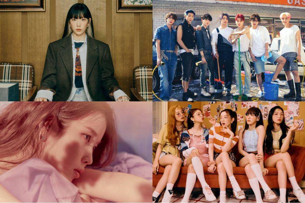 Taeyeon, BTS, IU, dan Red Velvet (dok. SM Entertainment | dok. Big Hit | dok. EDAM Entertainment | dok. SM Entertainment)