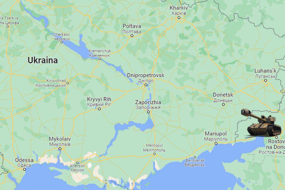 Pasukan Rusia di Rostov (www.google.com/maps)