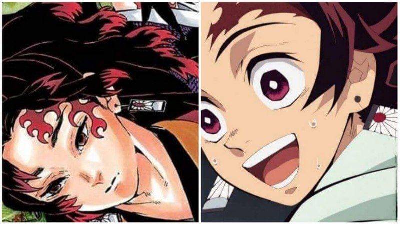 Yoriichi Tsugikuni versi manga, dan Tanjiro versi anime. (Dok. Shueisha/Demon Slayer: Kimetsu no Yaiba, Dok. Ufotable/Demon Slayer: Kimetsu no Yaiba)