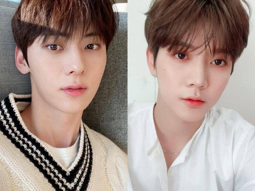 Minhyun dan Ren Nu'est (instagram.com/optimushwang | twitter.com/ChoiGoRen)
