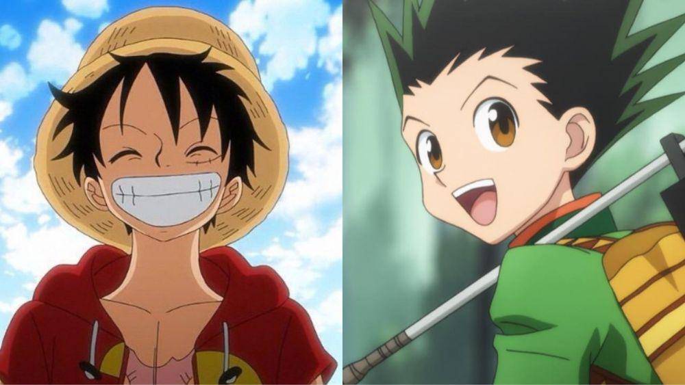 Monkey D Luffy dan Gon Freecss (dok. Toei Animation/One Piece | Madhouse/Hunter x Hunter)