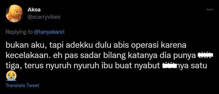 curhat kocak habis dibius operasi (twitter.com/scarryvibes)