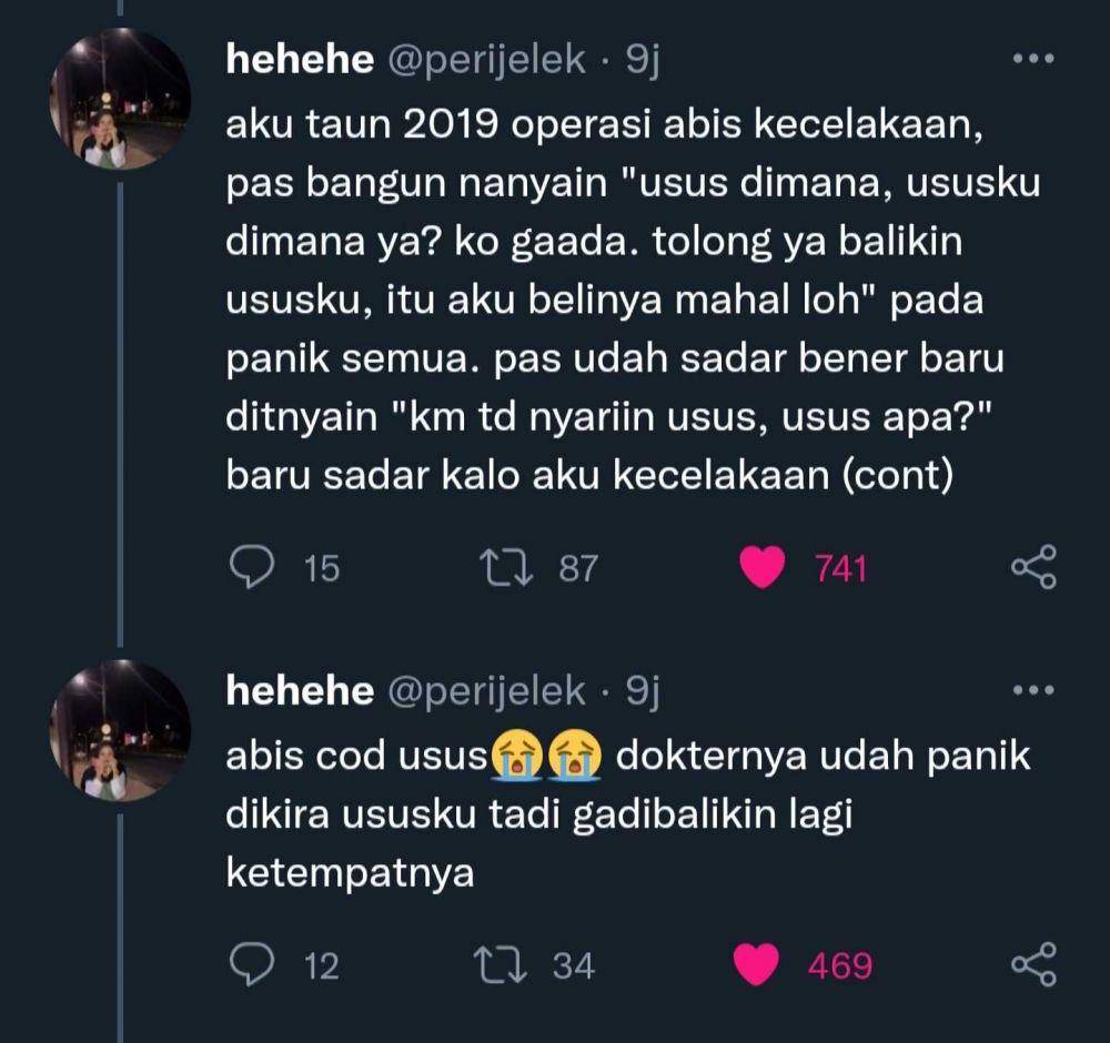 curhatan lucu warganet (twitter.com/perijelek)
