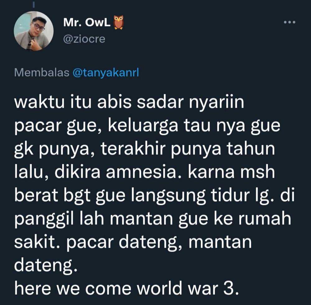 curhatan lucu warganet (twitter.com/ziocre)