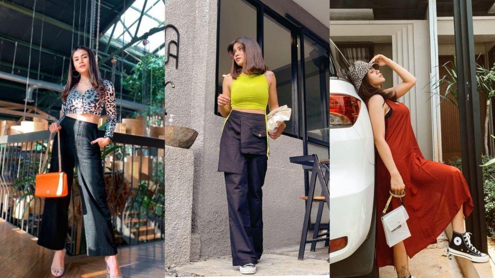 9 Ide Outfit Hangout ala Kartika Wijaksana, Istri Komika Uus nan Kece