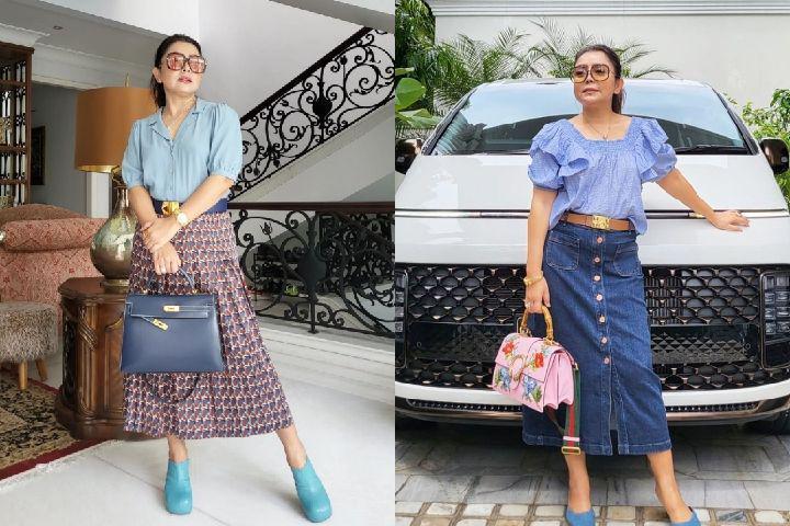 10 Potret Kece Mayangsari Selalu Tampil Modis, Fashionista Sejati!