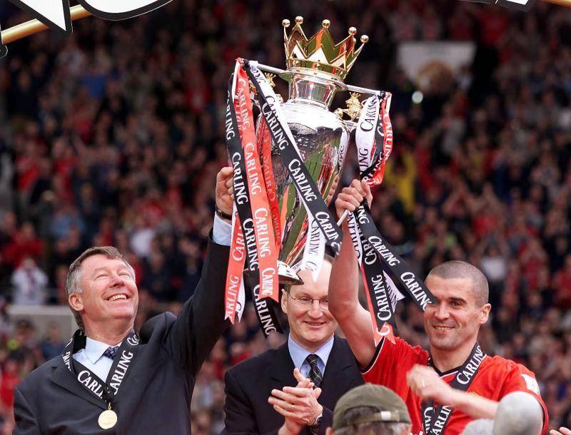 Roy Keane menjadi juara Premier League bersama Manchester United. (futaa.com)