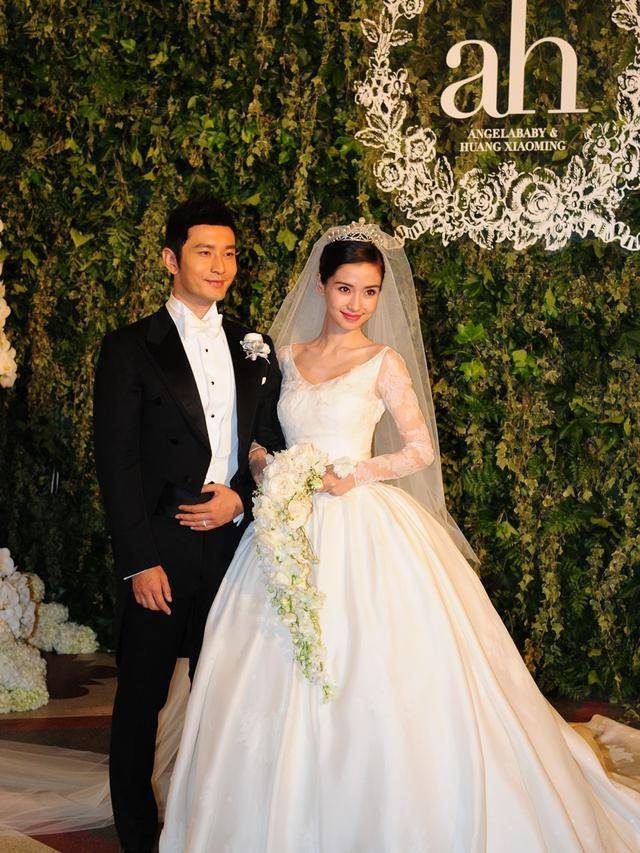 Pernikahan Angelababy dan Huang Xiaoming. (splashnews.com)