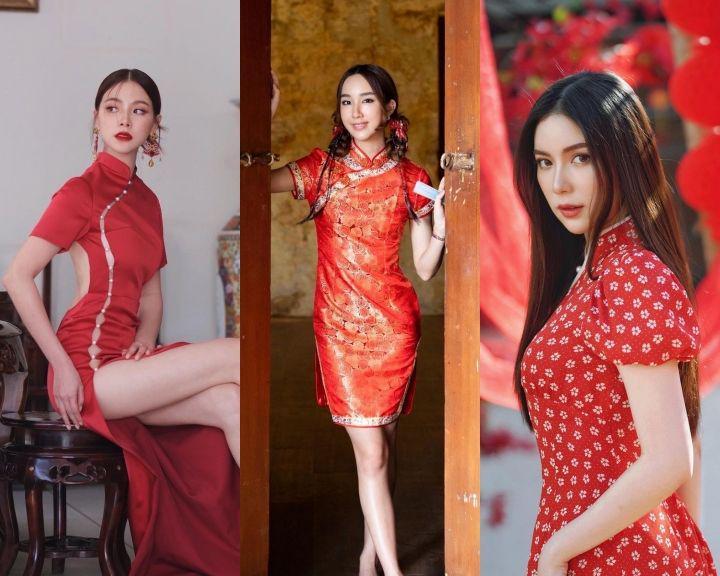 Ide Outfit Imlek, 13 Potret Aktris Thailand Pakai Baju Cheongsam