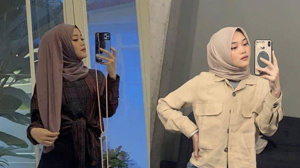 Kolase gaya mirror selfie Putri Delina (instagram.com/putridelinaa)
