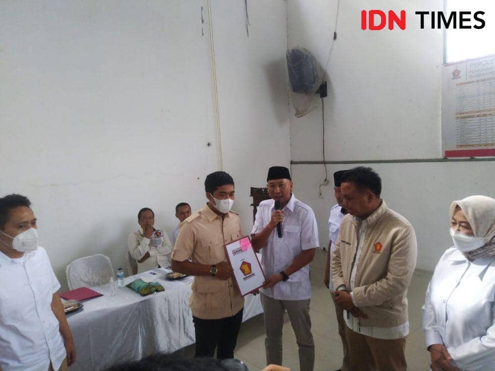 Dewan Pimpinan Daerah (DPD) Partai Gerindra Lampung resmi mengeluarkan dua nama bakal calon rekomendasi Wakil Bupati Lampung Utara periode 2019-2024. (IDN Times/Tama Yudha Wiguna)