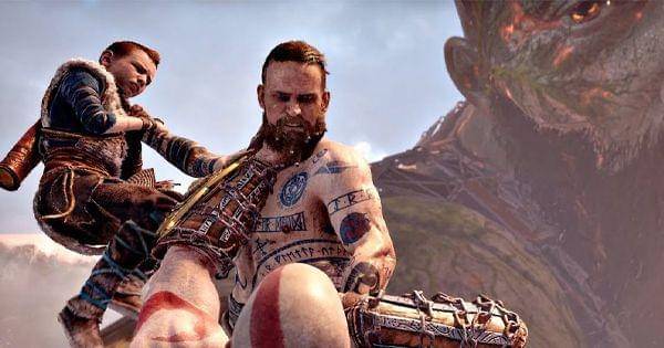 Baldur melawan Kratos dan Atreus ( Dok. Santa Monica Studio / God of War )