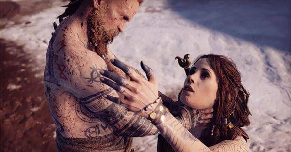 Baldur hendak menghabisi Freya ( Dok. Santa Monica Studio / God of War )