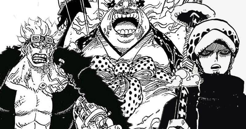 Eustass Kid, Big Mom, dan Trafalgar Law. (dok. Shueisha)