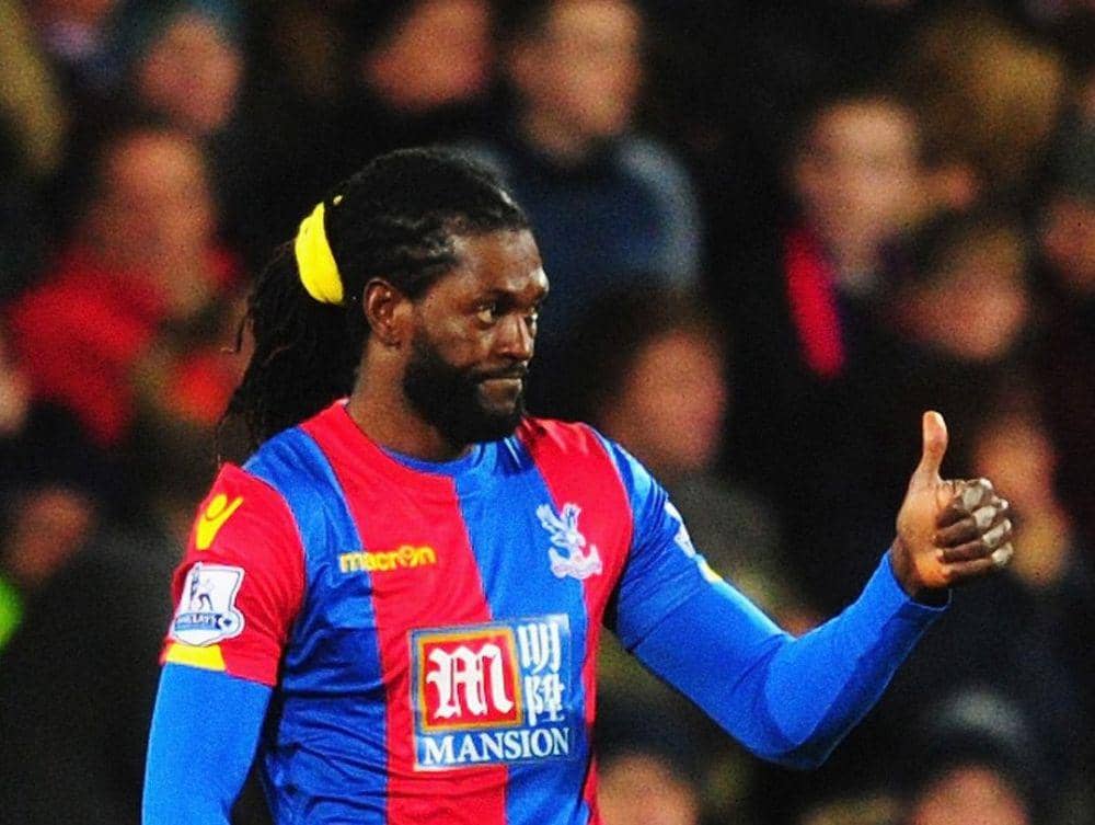Emmanuel Adebayor berseragam Crystal Palace (skysports.com)