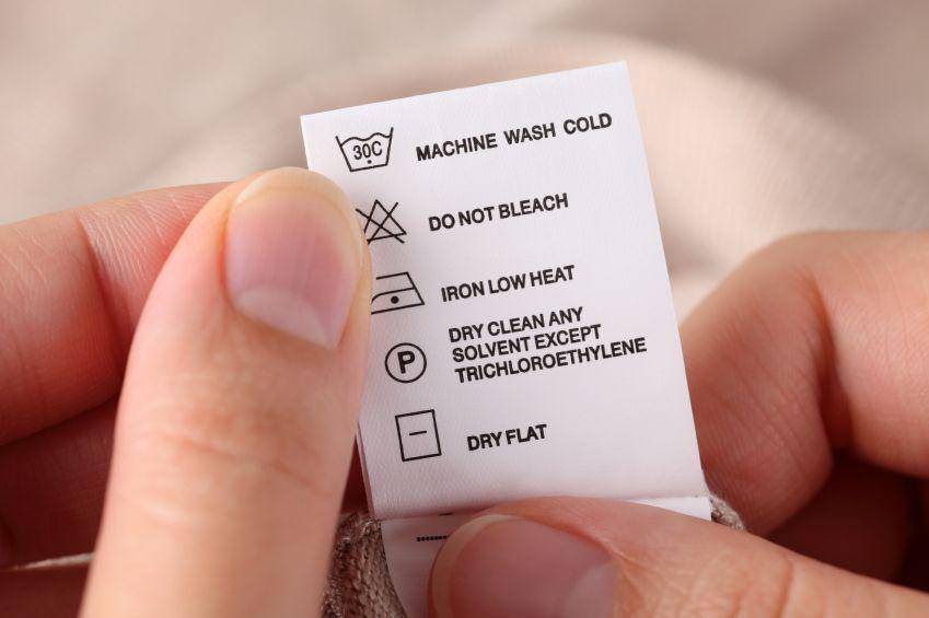 Ilustrasi label instruksi (coats.com)