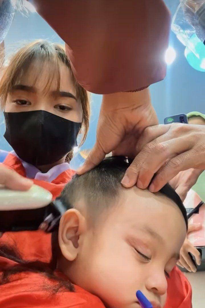 potret Gala dengan rambut baru (instagram.com/fuji_an)