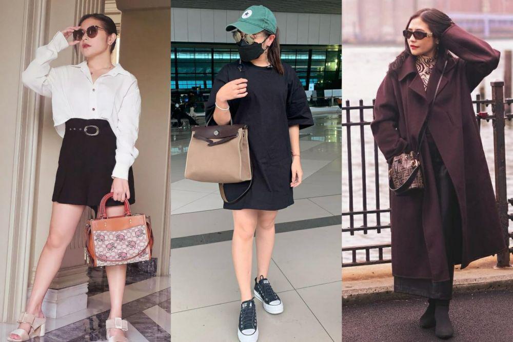 10 Ide OOTD Prilly Latuconsina dengan Kacamata Gelap, Selalu Swag!
