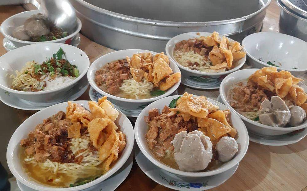hidangan mie ayam dari Pondok Bakso Condong Raos (instagram.com/baksocondongraos_)