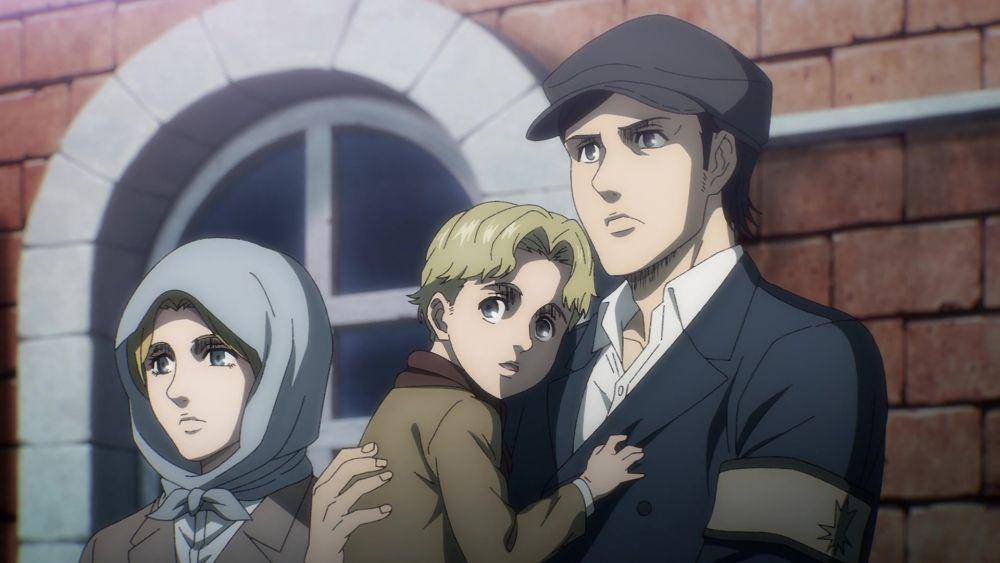 Dina, Zeke, dan Grisha. (dok. MAPPA/Attack on Titan: Final Season)