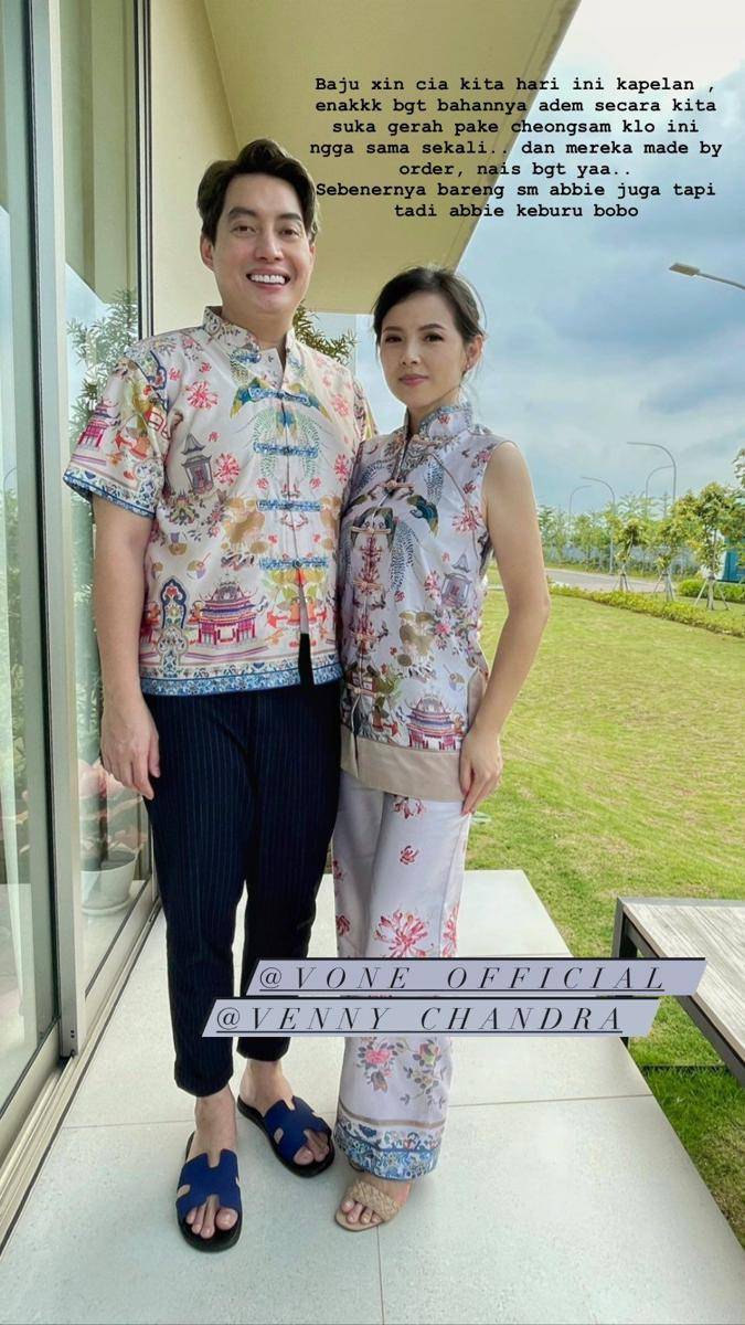 Gaya Artis Pria Berdarah Tionghoa di Perayaan Imlek 2022 (Instagram.com/edrictjandra)