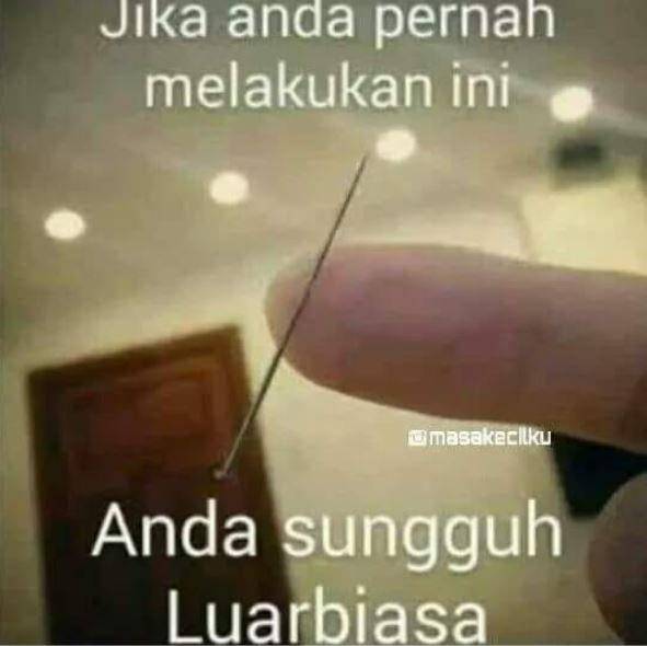 meme kelakuan gabut masa kecil (instagram.com/masakecilku)