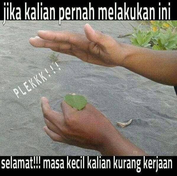 meme kelakuan gabut masa kecil (facebook.com/anggaangga)
