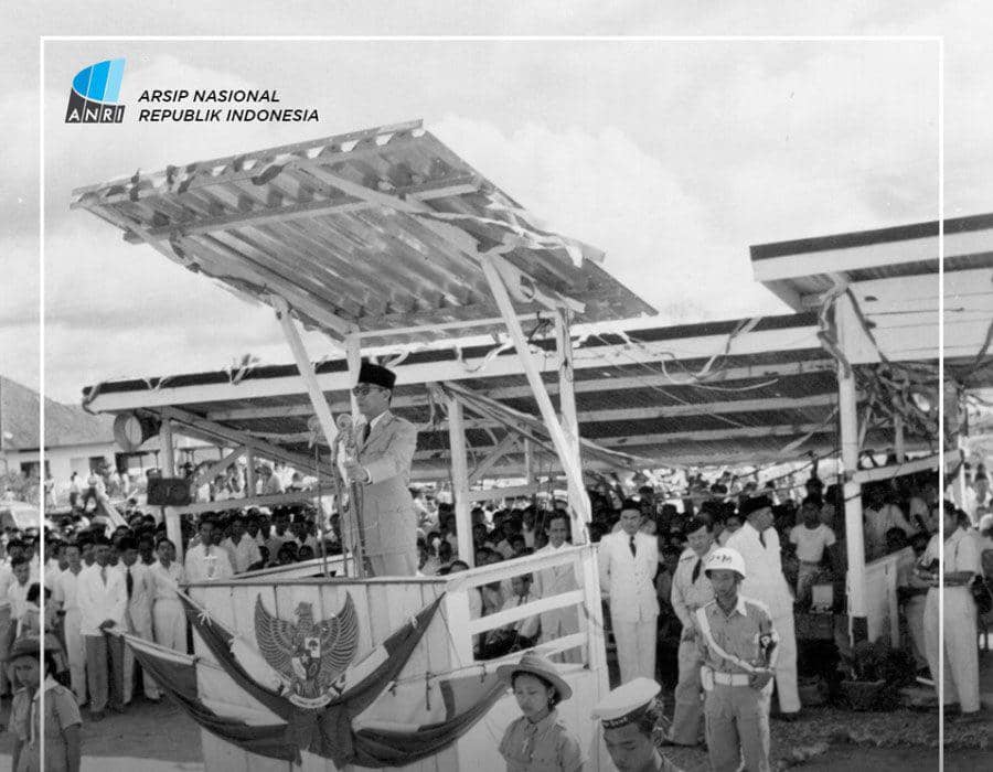 Kegiatan Bung Karno. (Dok. Arsip Nasional Republik Indonesia)