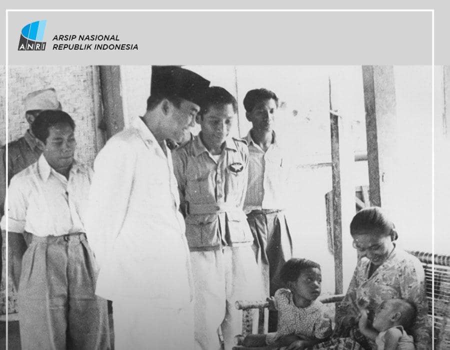 Kegiatan Bung Karno. (Dok. Arsip Nasional Republik Indonesia)