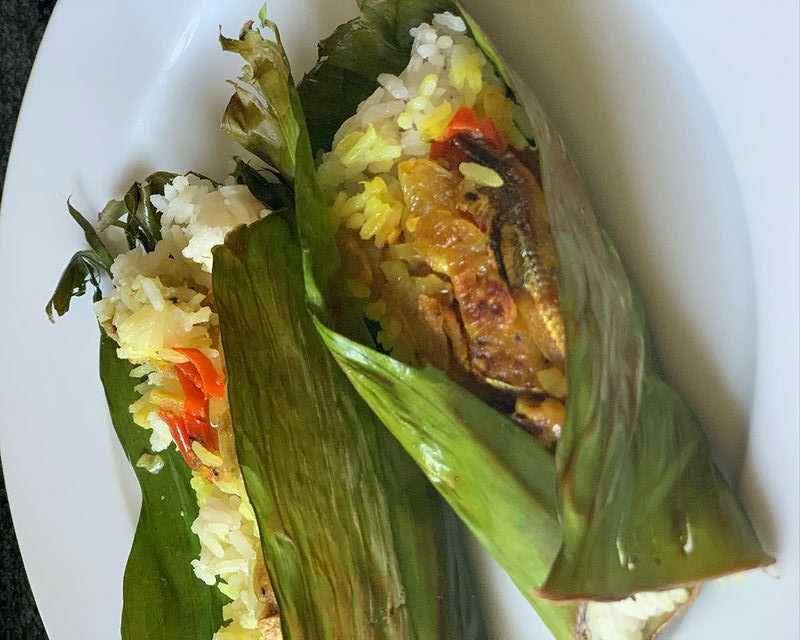 nasi bakar ikan asin (instagram.com/wie_eyc)
