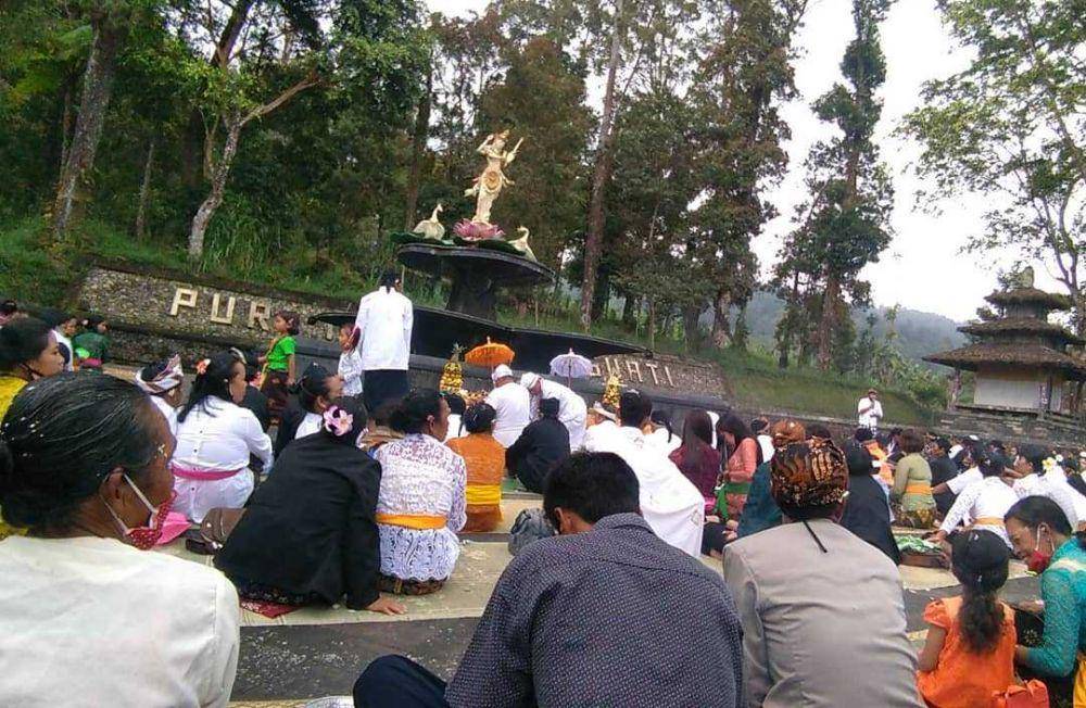 Patung Saraswati Candi Cetho (instagram.com/candicetho_)
