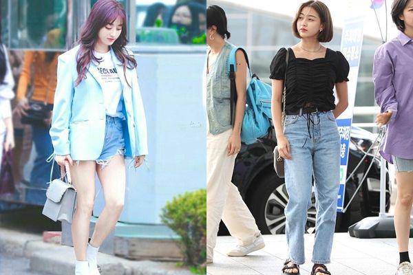 outfit kasual Jihyo Twice (instagram.com/trendfashiontwice/instagram.com/twicefashion00)