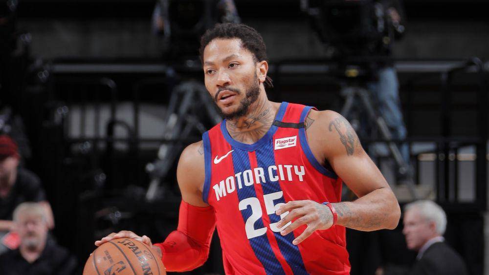 Derrick Rose saat berseragam Detroit Pistons (nba.com)