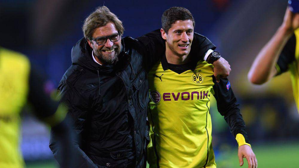 Jurgen Klopp dan Robert Lewandowski (skysports.com)