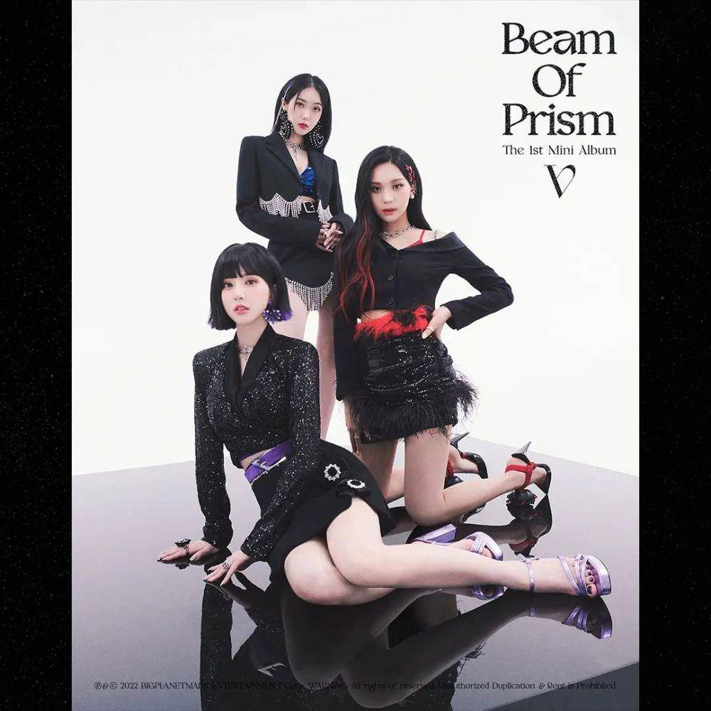konsep foto 1st mini album VIVIZ bertajuk Beam of Prism (instagram.com/viviz_official)
