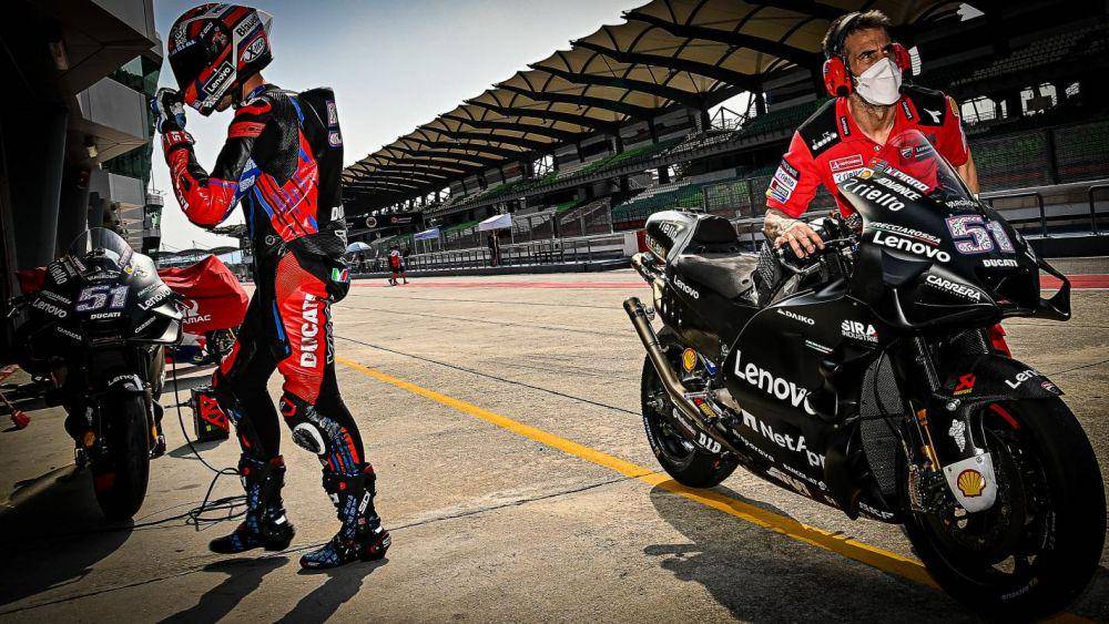 Michele Pirro saat shakedown test di Sirkuit Sepang. (motogp.com)