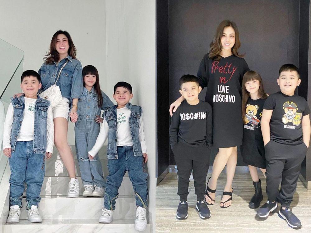 Bak Kakak Tertua, 10 Potret Terkini Dhena Devanka bersama Tiga Anaknya