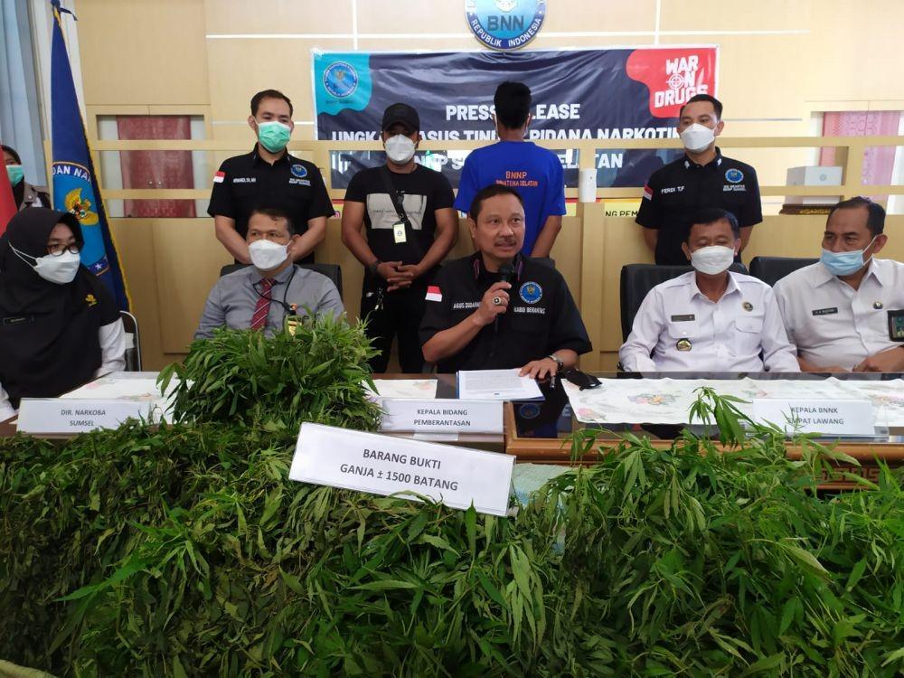 70 Kilogram Ganja di Bukit Barisan Ditemukan BNNK Empat Lawang