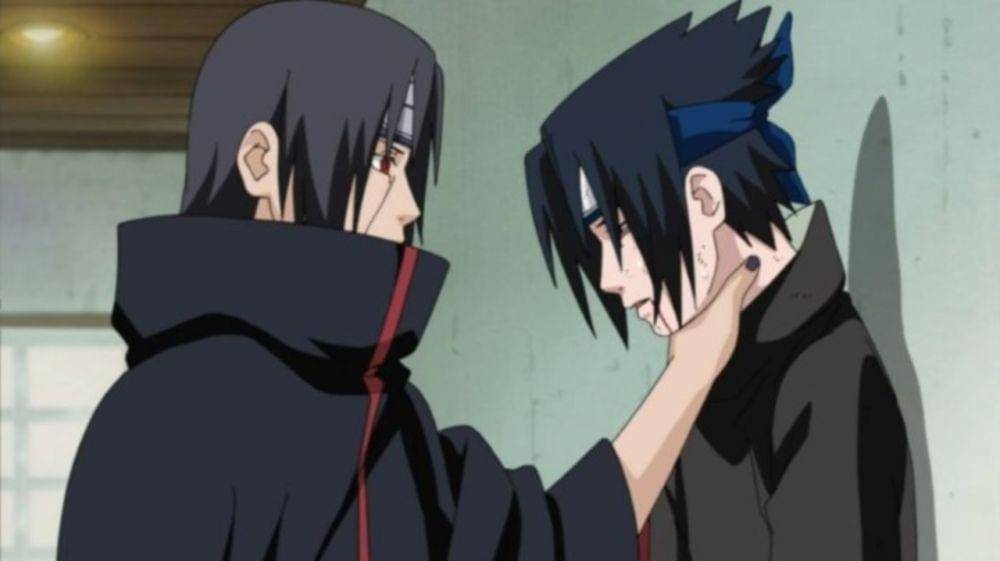 Adegan Itachi dan Sasuke. (Dok. studio pierrot/Naruto)