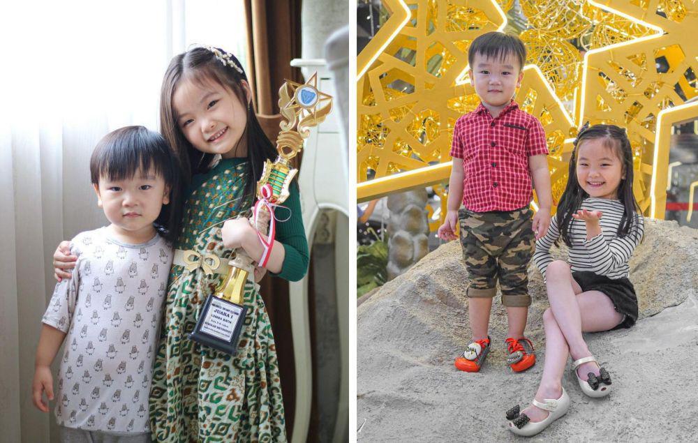 9 Potret Mirabelle dan Miguel, Buah Hati Angel Chibi yang Kompak Abis!