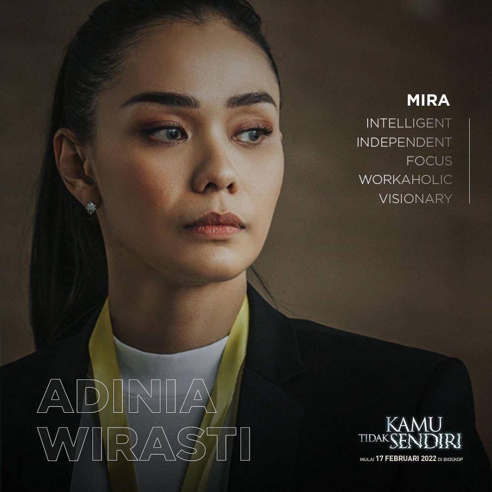 poster Adinia Wirasti sebagai Mira dalam film Kamu Tidak Sendiri (instagram.com/kamutidaksendiri.movie)