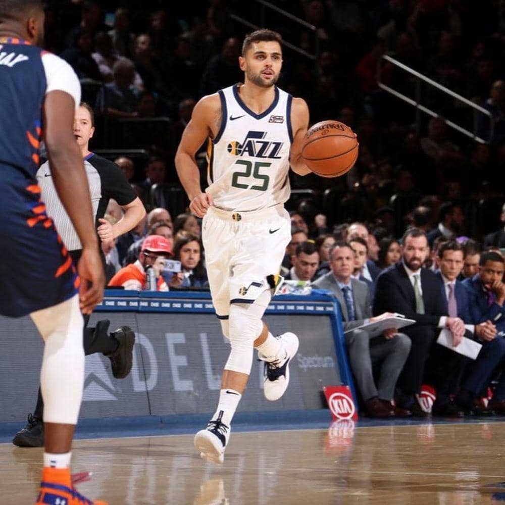 Raul Neto saat berseragam Utah Jazz di NBA. (instagram.com/raulneto08)