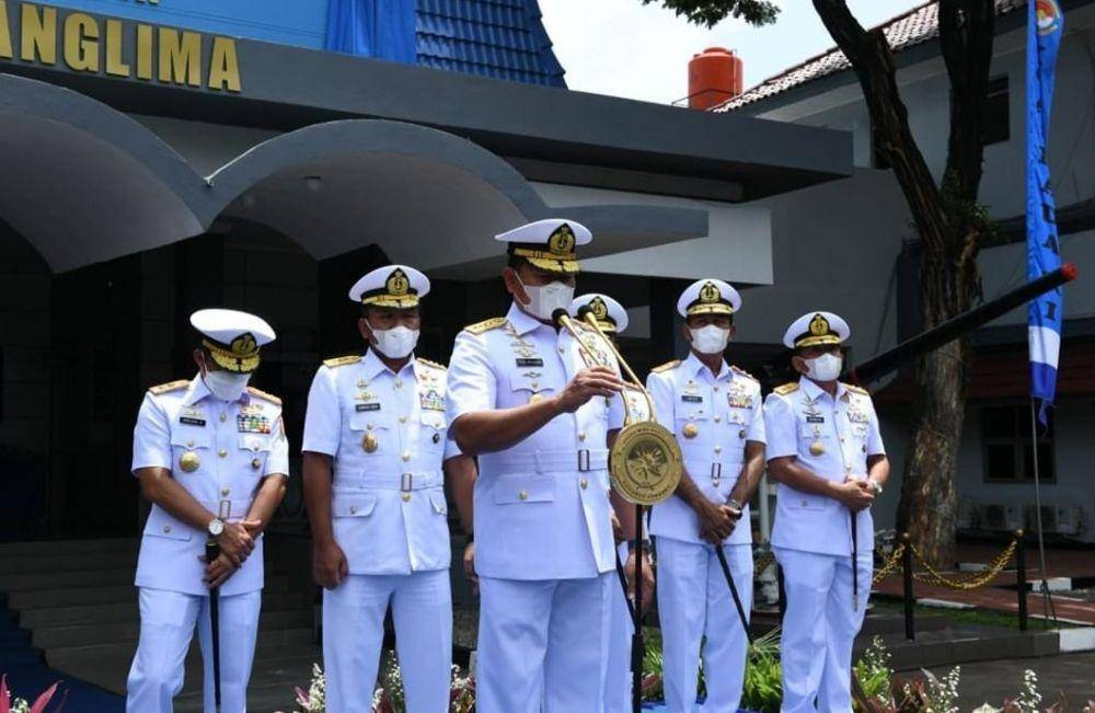 Kepala Staf TNI Angkatan Laut, Laksamana Yudo Margono ketika meresmikan satuan baru Komando Armada di TNI AL pada Jumat, 4 Februari 2022. (www.instagram.com/@tni_angkatan_laut)