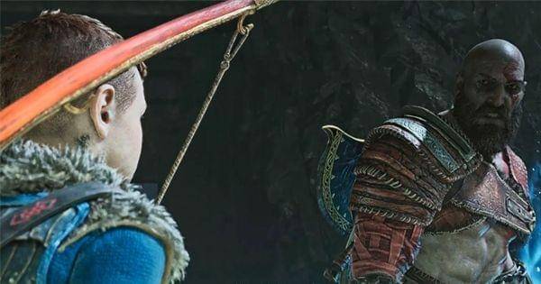 Kratos memperingatkan Atreus untuk menjaga ucapan ( Dok. Santa Monica Studio / God of War )